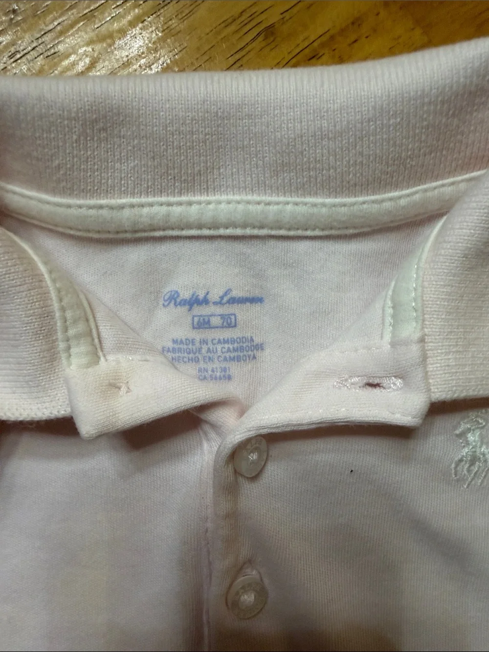 Ralph Lauren Baby Pink Polo Ruffle Dress
